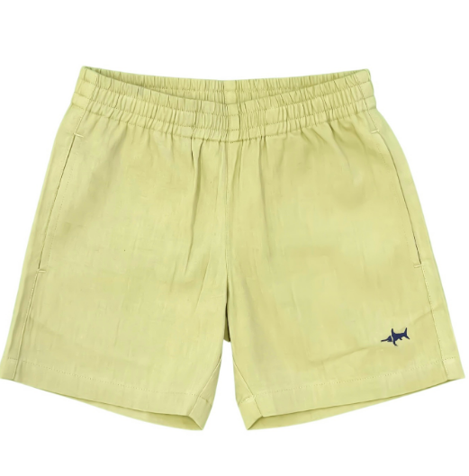 Naples Elastic Waist Shorts Khaki