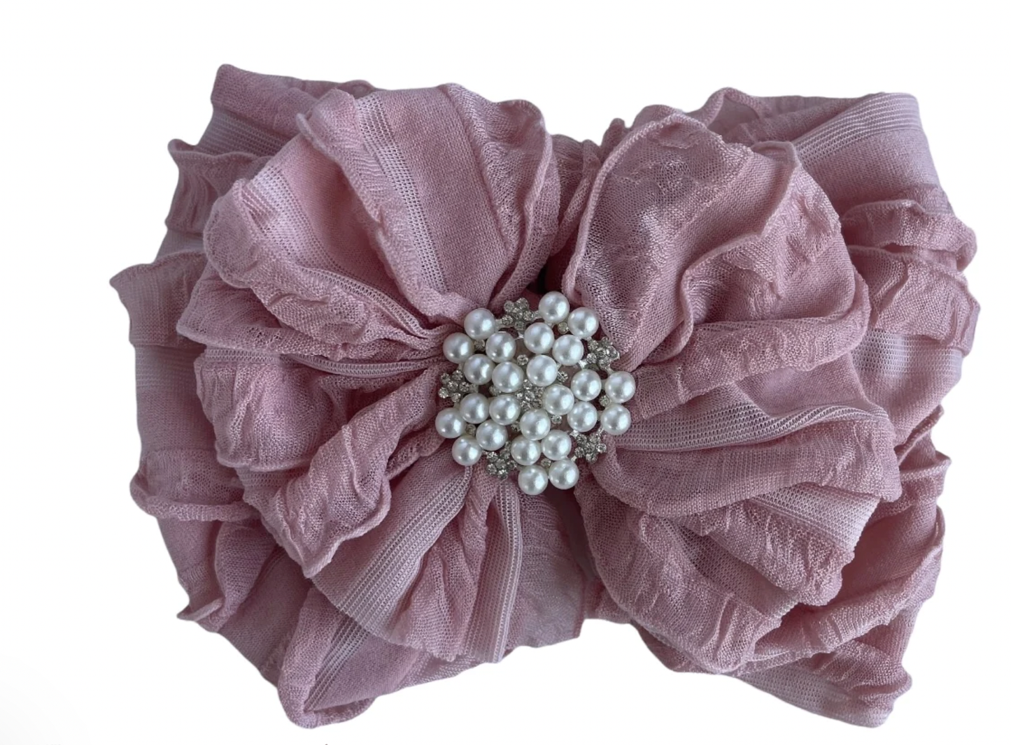 Paris Pink W/ Pearl Knot Headband