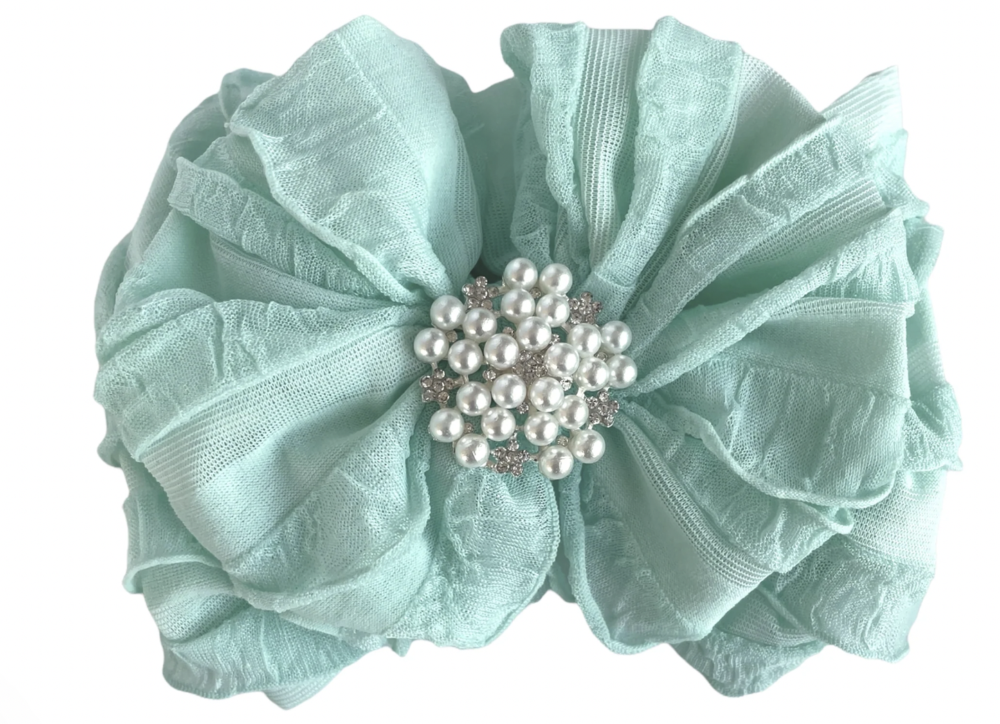 Seafoam W/ Pearl Knot Headband