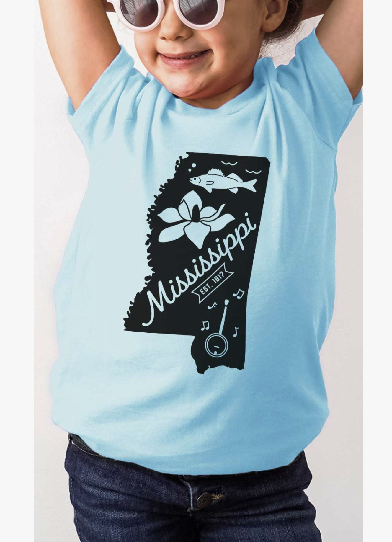 Mississippi State Outline Tee