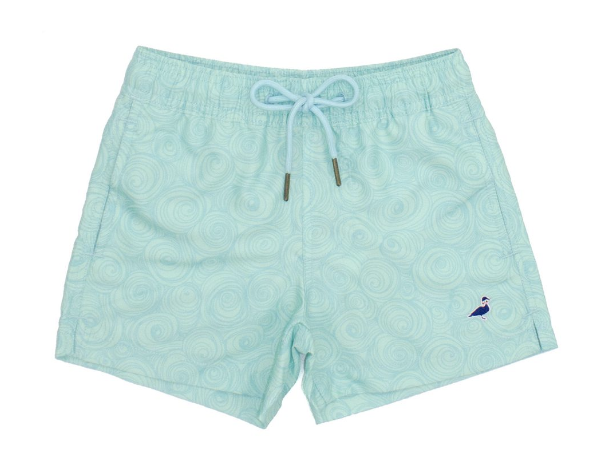 Properly Tied Swim Trunk Rainforest Swirl