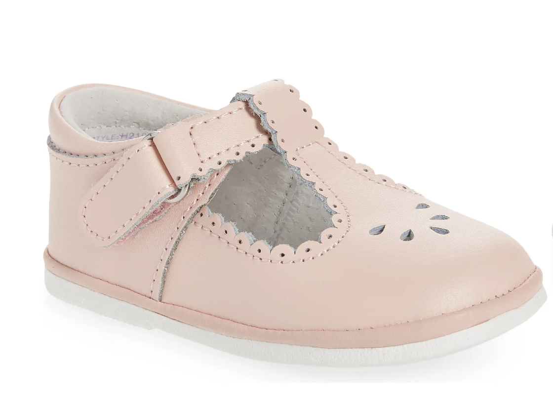 Dottie Scalloped Perforated Mary Jane Pink