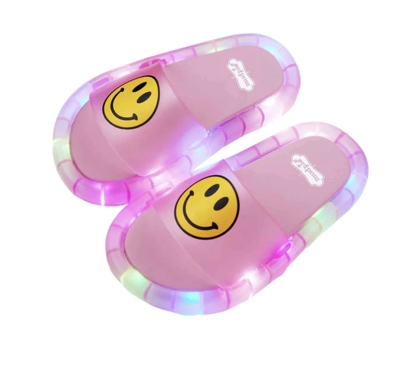 Pink Light Up Smiley Sandals