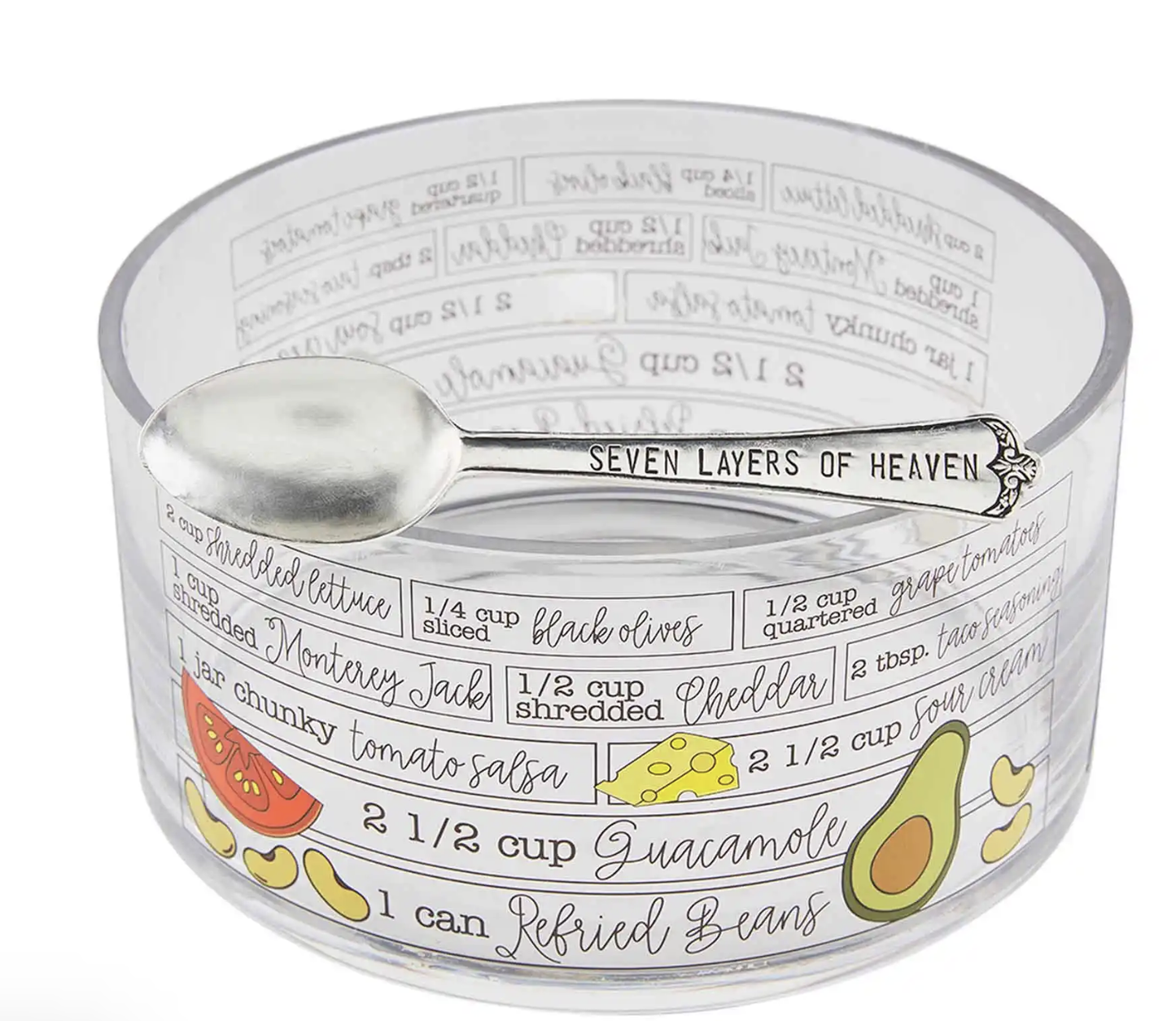 Seven Layer Dip Recipe Bowl