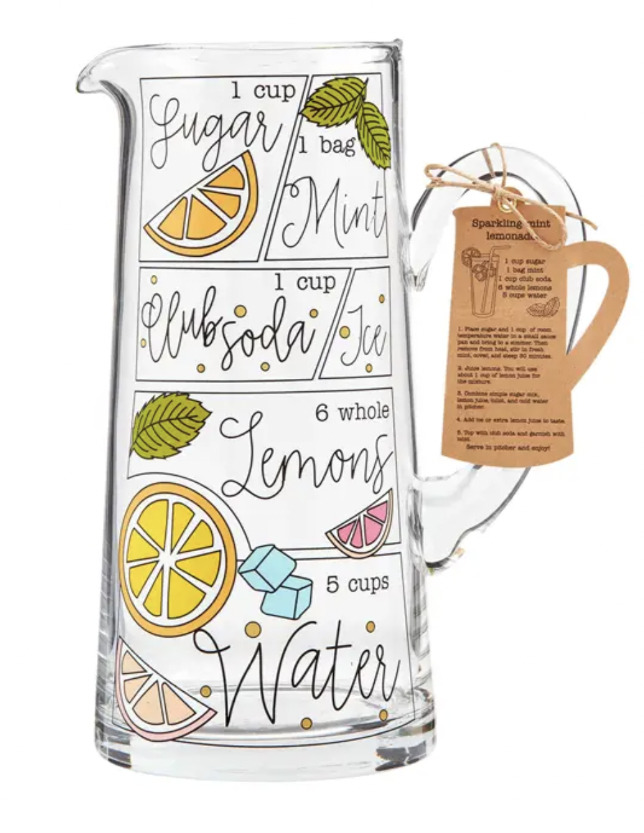 Lemonade Recipe Pitcher