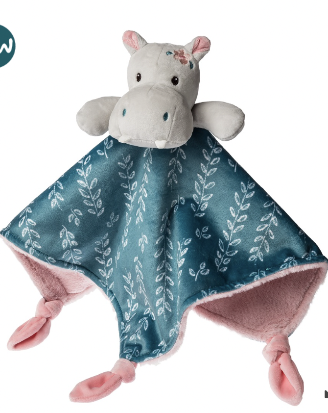 Jewel Hippo Character Blanket