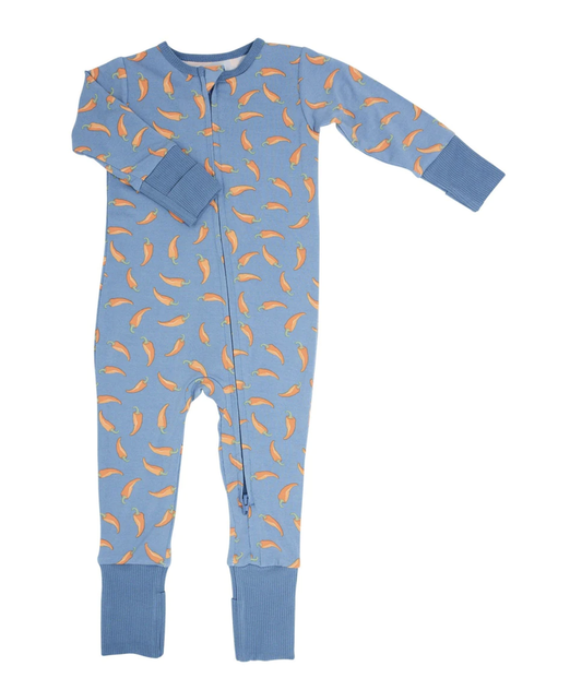 Chili Pepper Convertible Zipper Romper