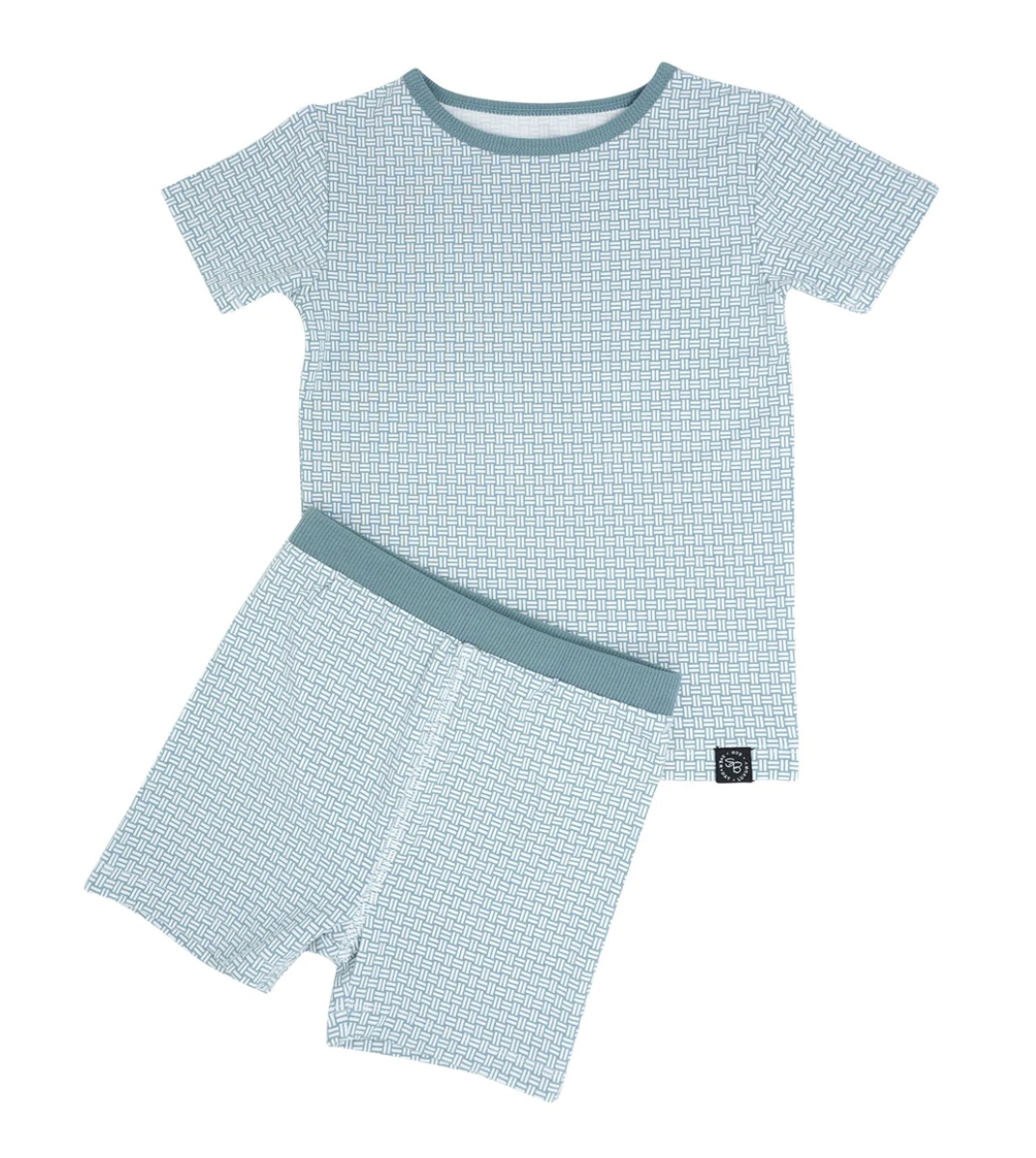 Teal Basketweave Summer PJ Set