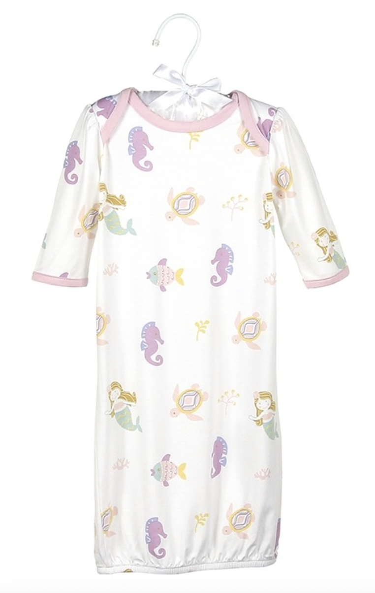 Pink Sea Life Bamboo Sack Gown