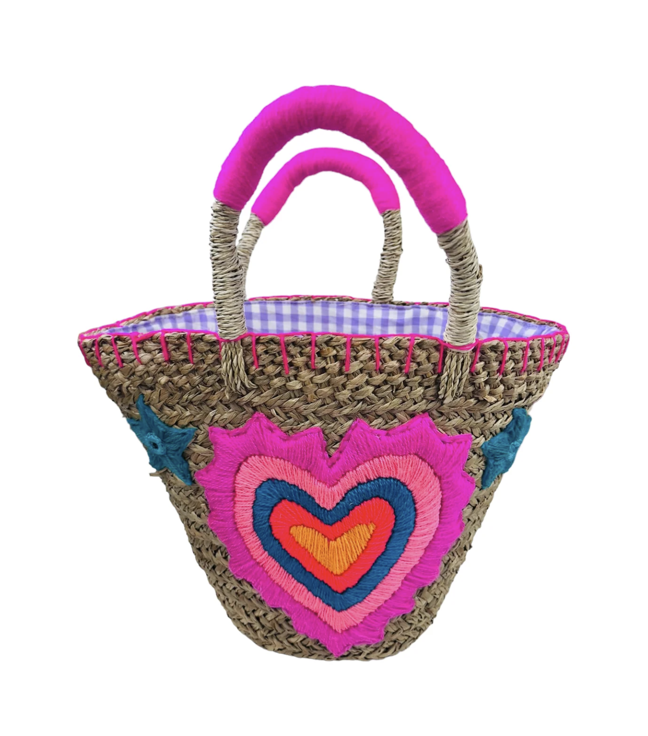 Heart Rattan Bag