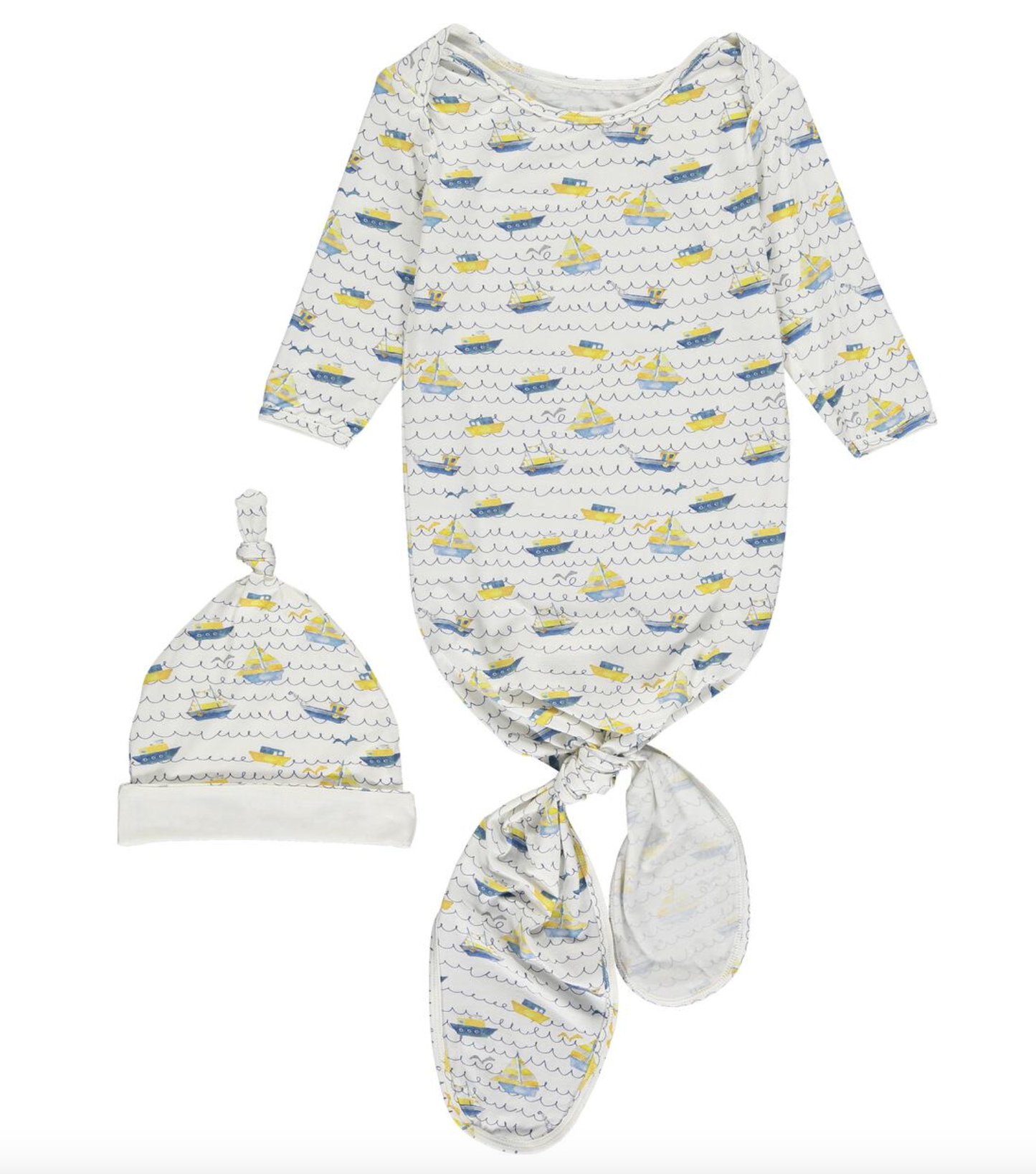 Bobbing Boats Knotted Gown/Hat