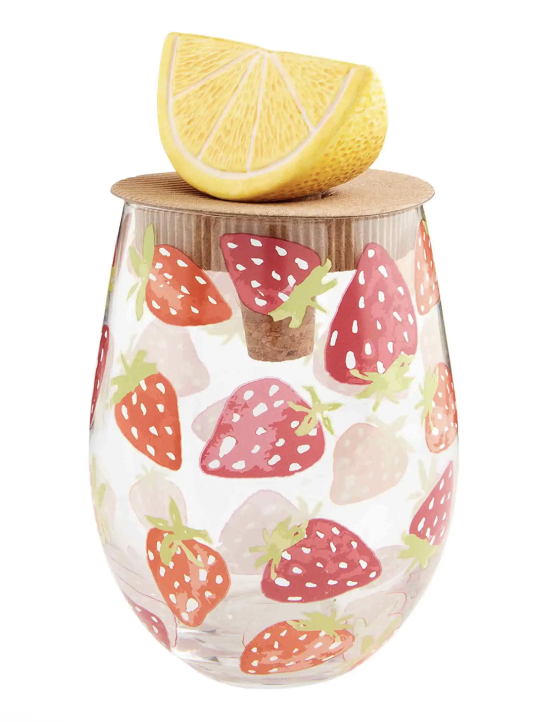 Strawberry Wine Glass Set