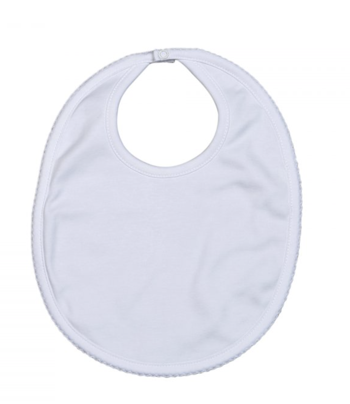 White Pima Bib White Trim