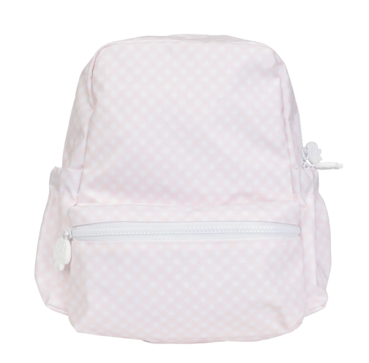 Pink Gingham Small Backpack