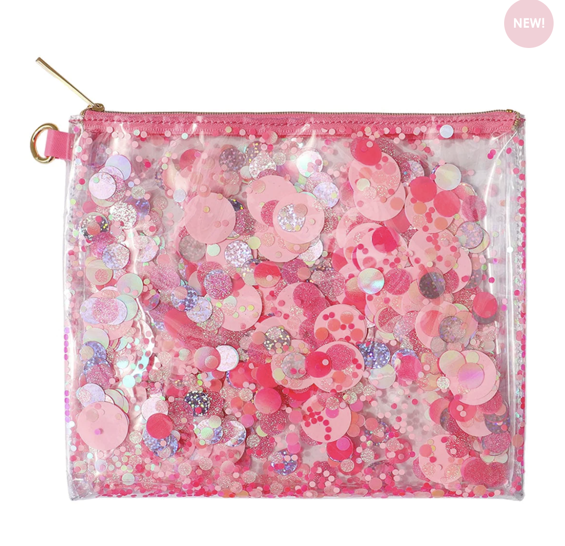 Pink Party Confetti Everything Pouch