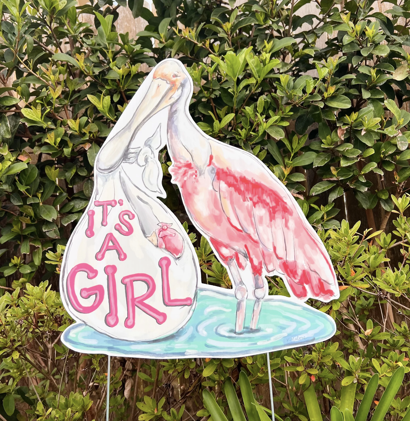 It's A Girl Yard Sign