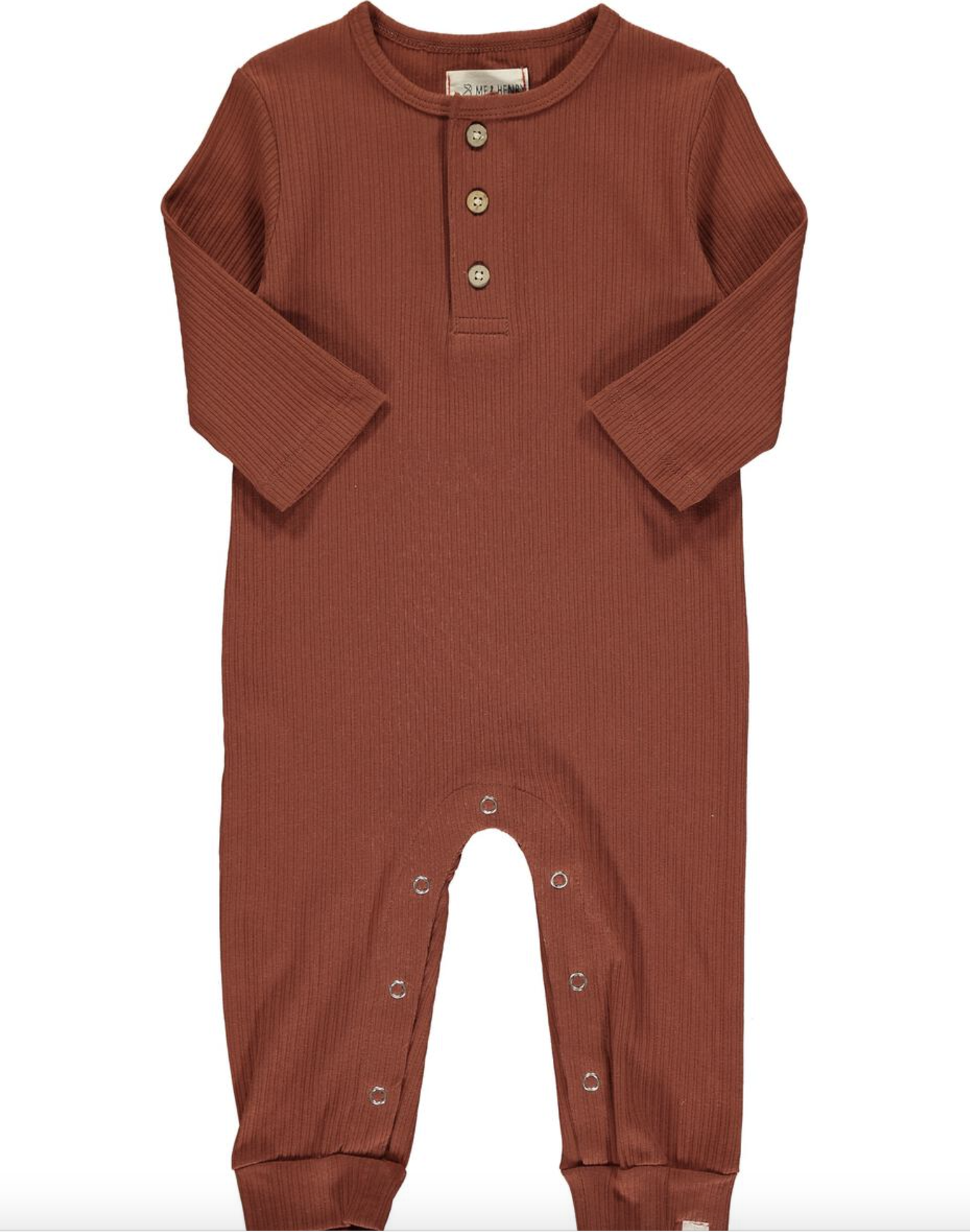 Rust Mason Rib Romper