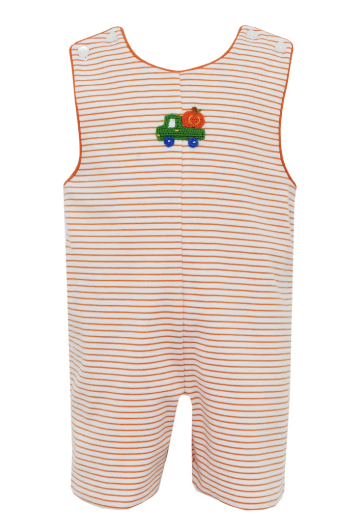 Pumpkin Stitch Orange/White Stripe Jon Jon