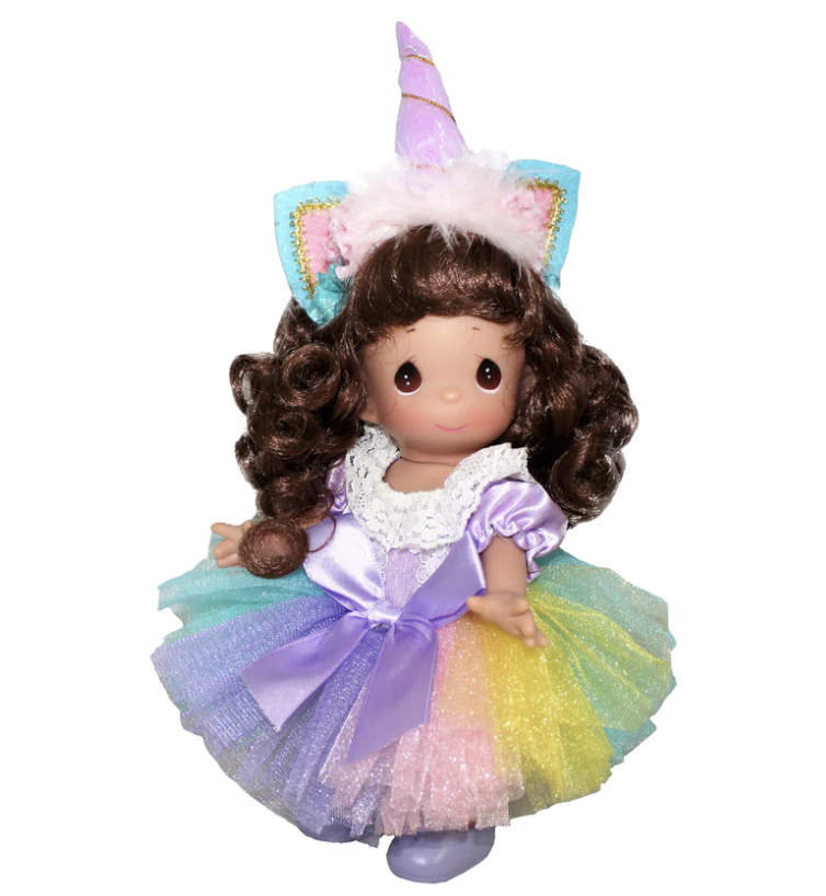 Unicorn Periwinkle Brunette 9'' Doll