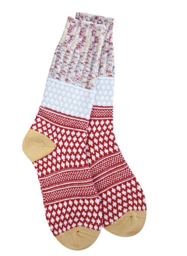 Holiday Gallery Textured Crew- Wonderland Multi