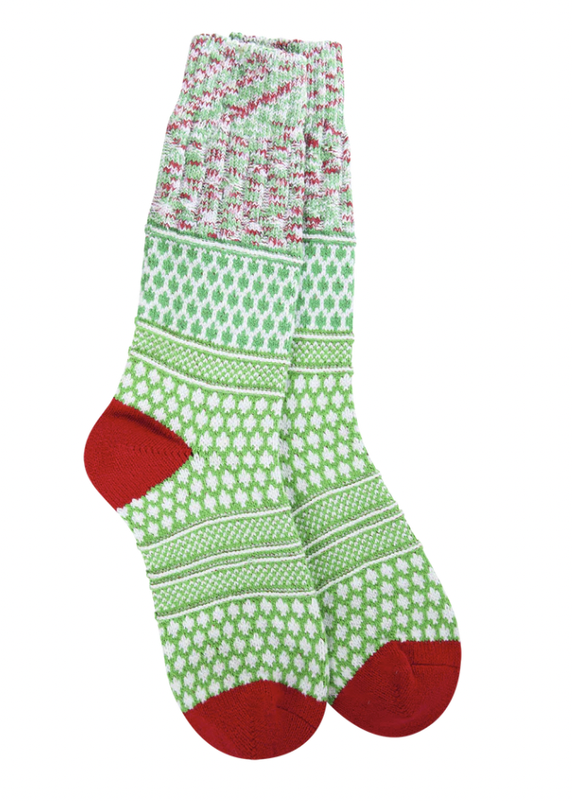 Holiday Gallery Textured Crew- Noel Multi