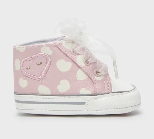 Pink Heart Sneakers