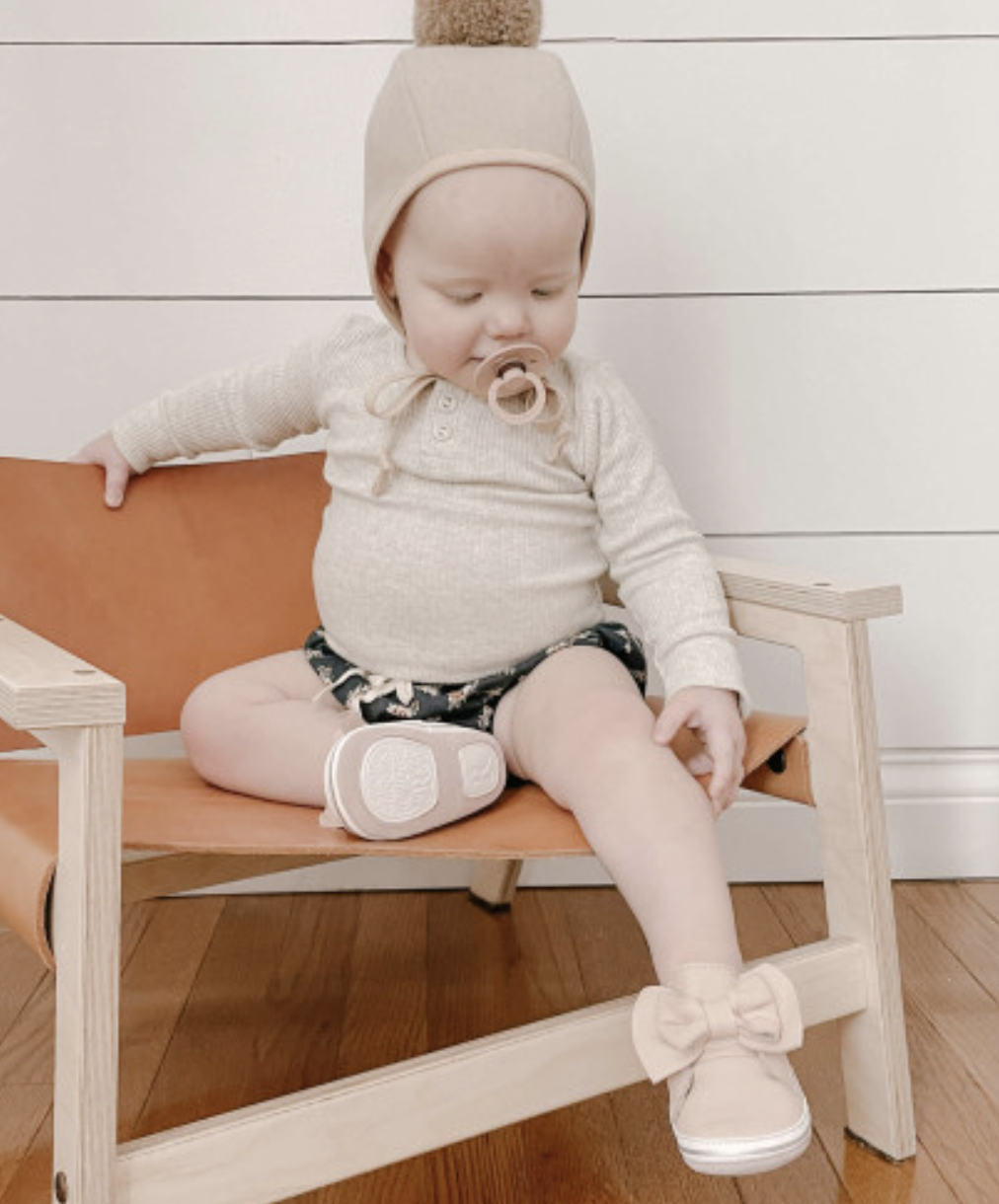 Pink Bow Baby Girl Dress Shoes