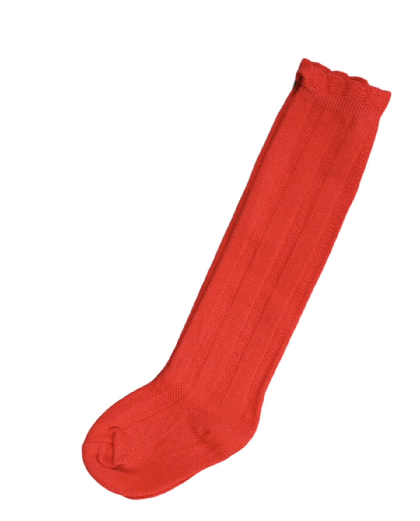Red Classic Knee Sock