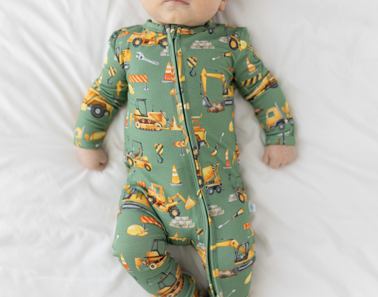 Posh Peanut Crawford Footie Zippered One Piece