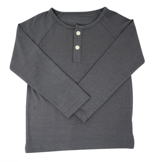 Sweet Bamboo Charcoal Ribbed Pajama Set