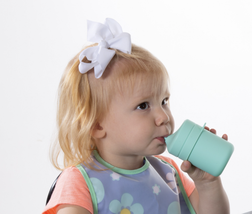 Silicone Drink Cup w/ Lid & Straw