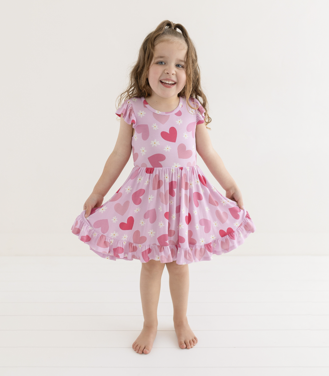 Posh peanut Pink Polka Twirl high quality Dress 6T