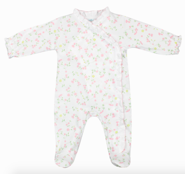 LB Magnolia Flowers Footie