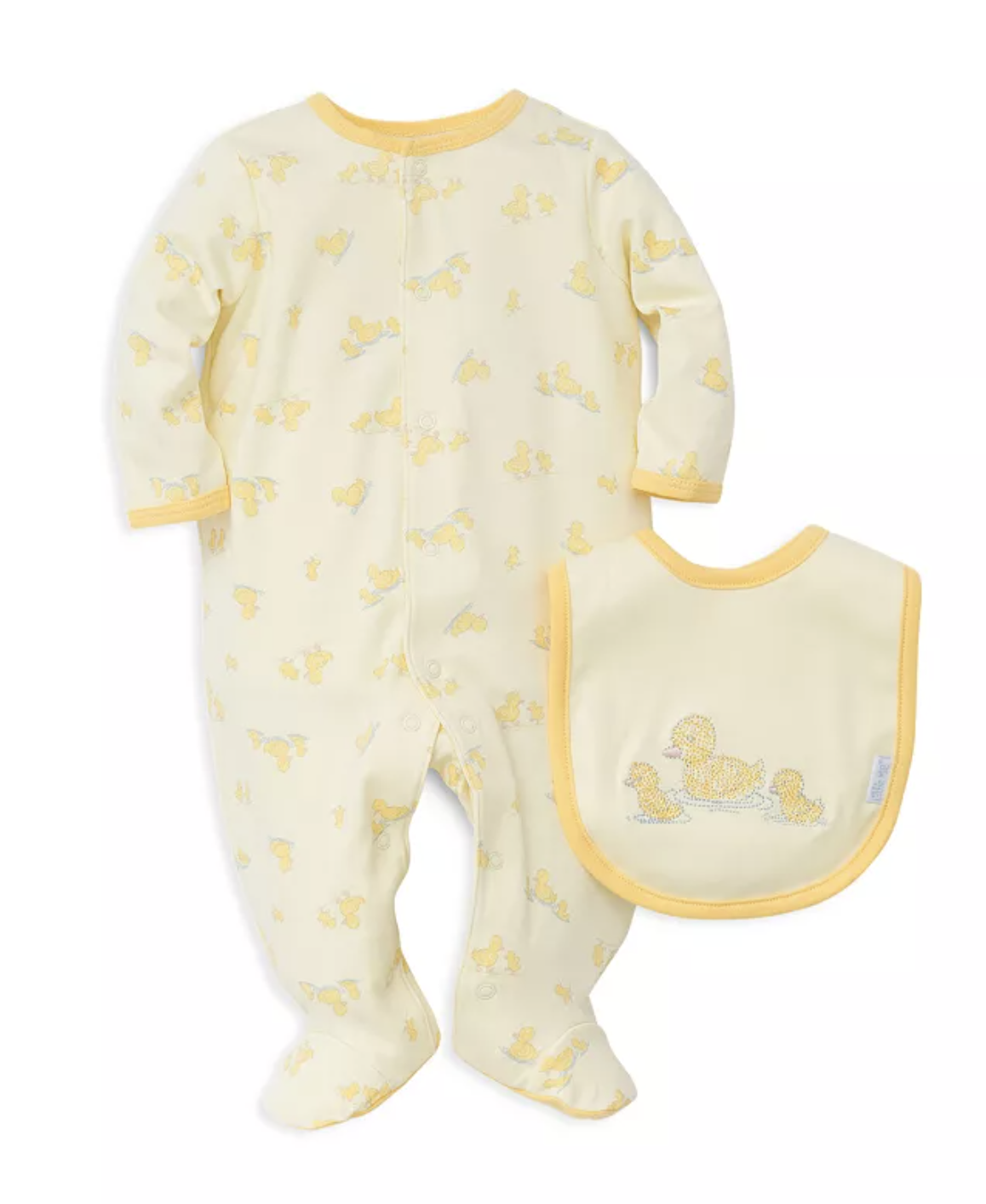 Little Me Little Ducks Footie & Bib Set