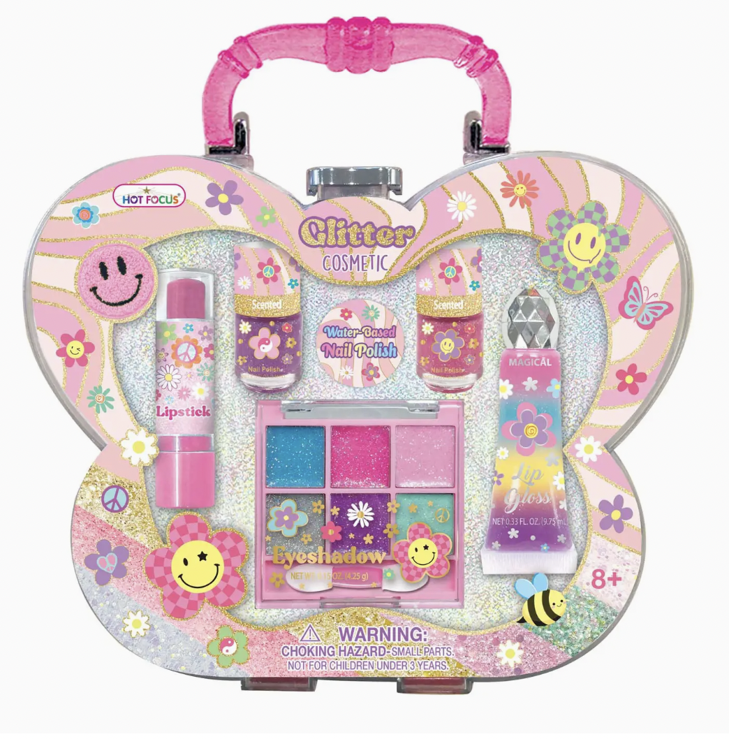 Groovy Flower Glitter Cosmetic