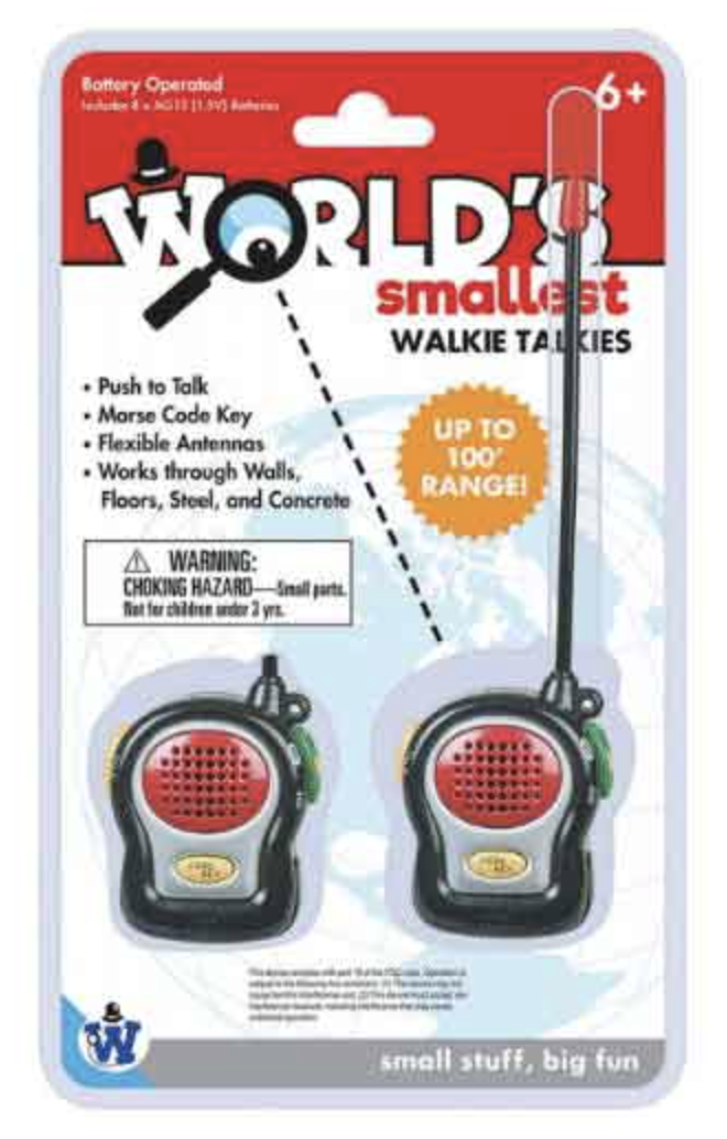 World's Tiniest Walkie Talkie