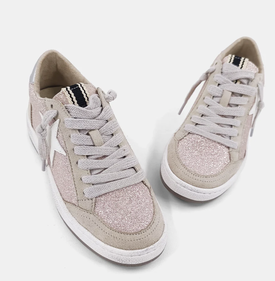 ShuShop Paz Champagne Glitter Low Top