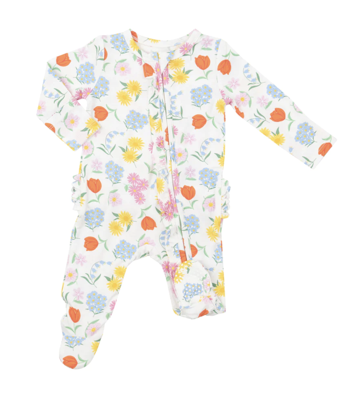 Freshly Picked Floral 2 Way Ruffle Footie