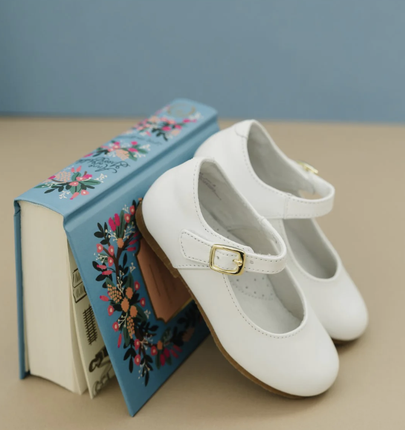 Rebecca Special Occasion Flat Pearlized White