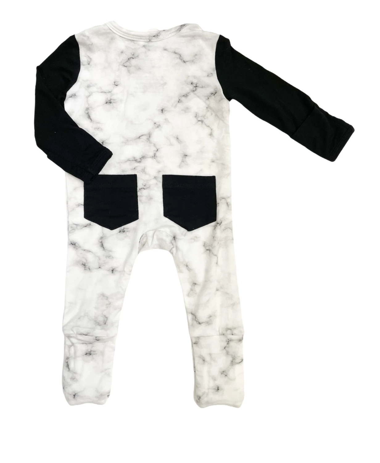 Midnight Marble Zip Footie