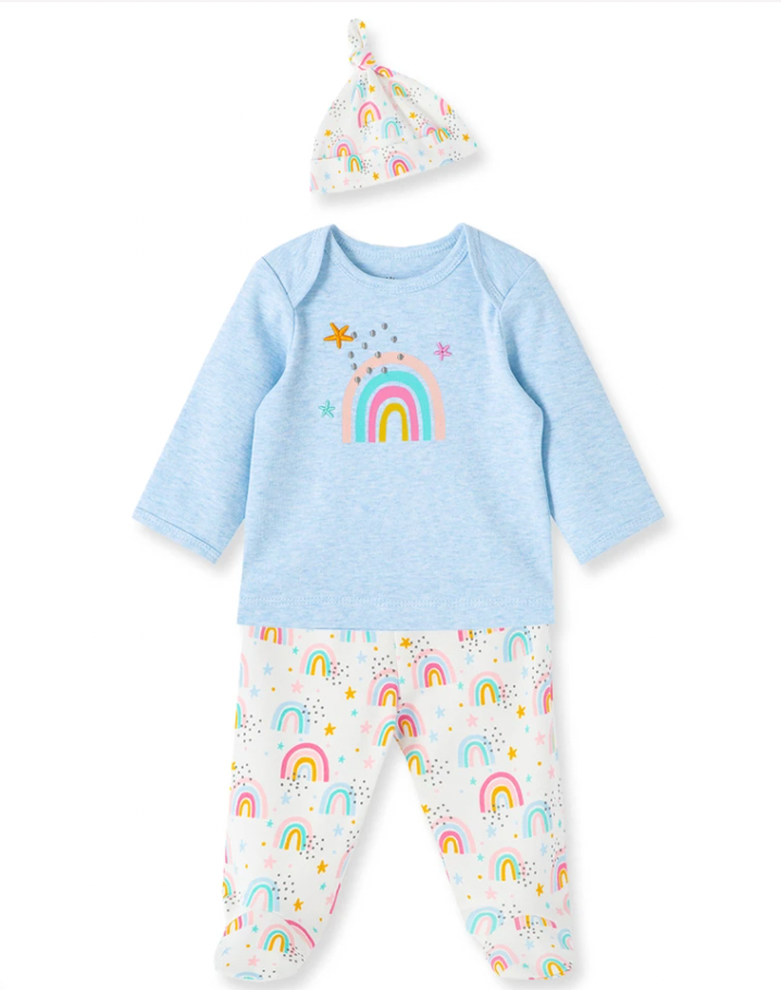 Rainbow 2pc Set w/Hat