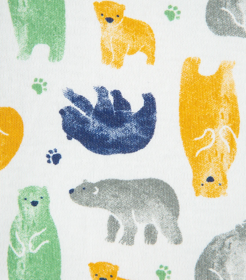 Bear Print 2pc Set w/Hat