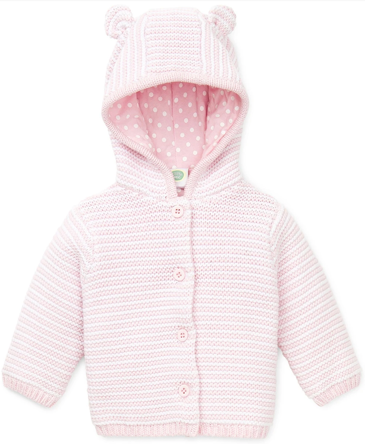 Pink Textured Hoodie