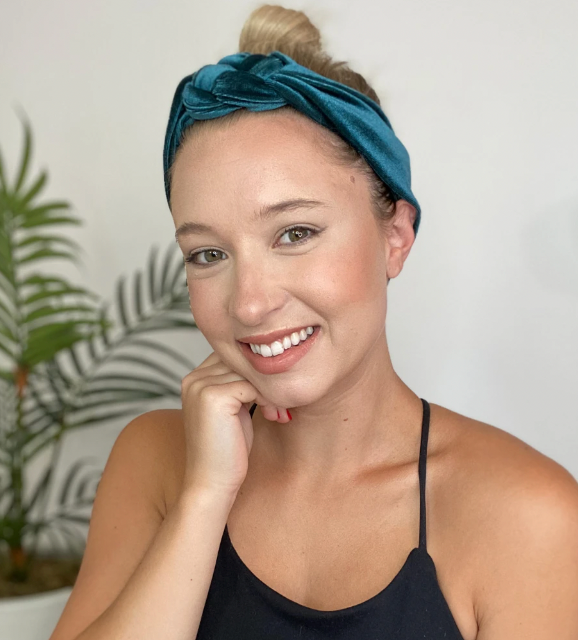 Emerald Velvet Infinity Turban