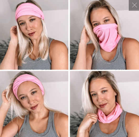 Bubblegum Tube Turban