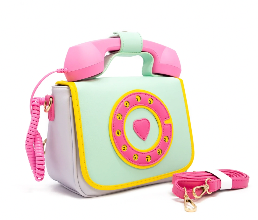 Ring Ring Phone Convertible Handbag Cotton Candy