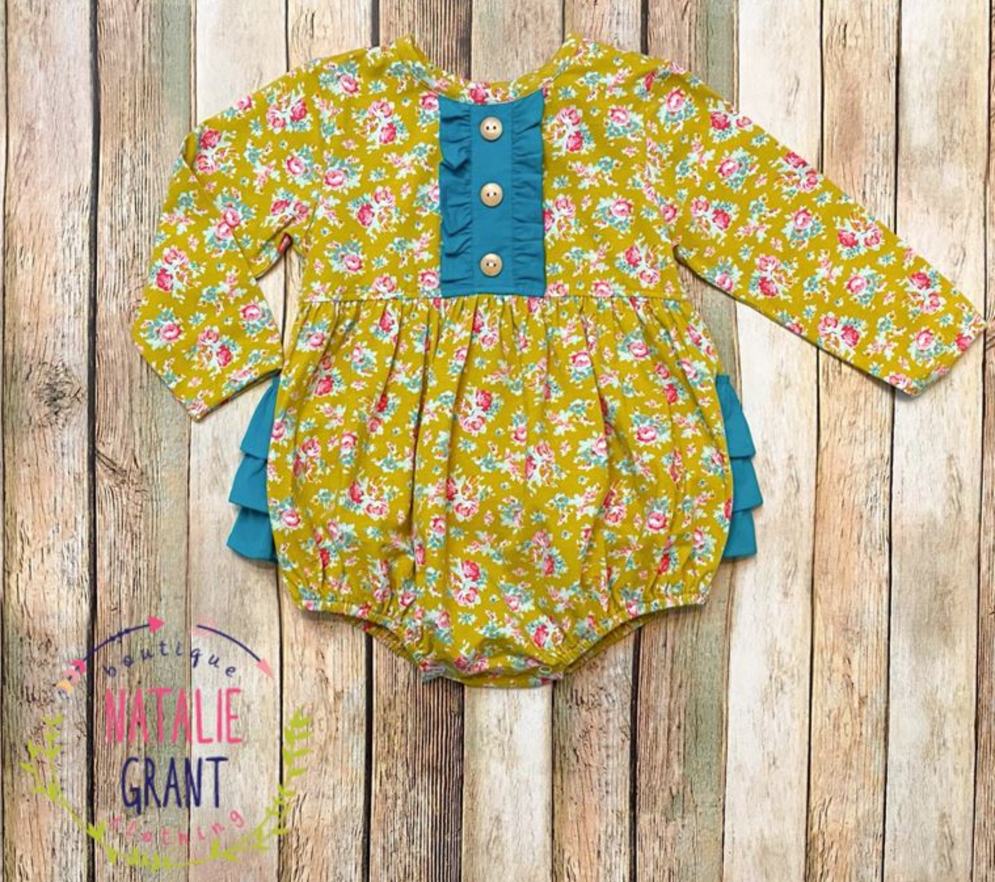 Mustard Floral Bubble