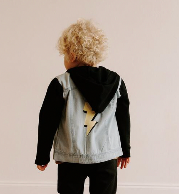 Lightning Bolt Overshirt Hoodie