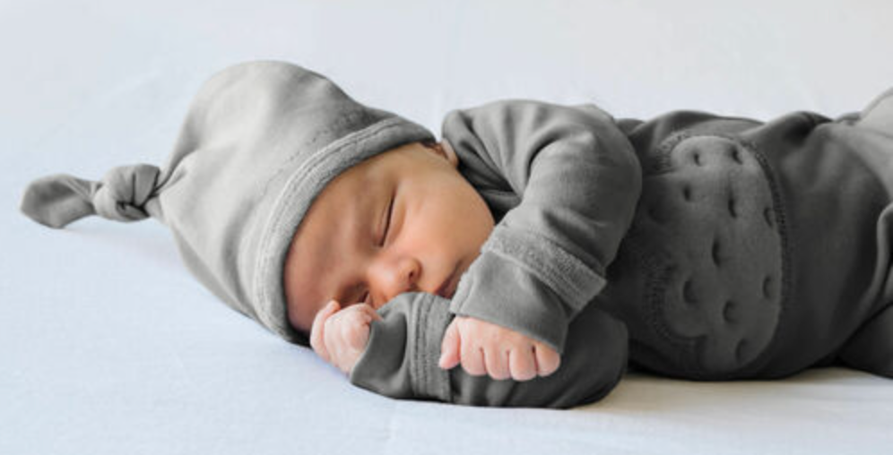 Gray Velveteen Top Knot Hat