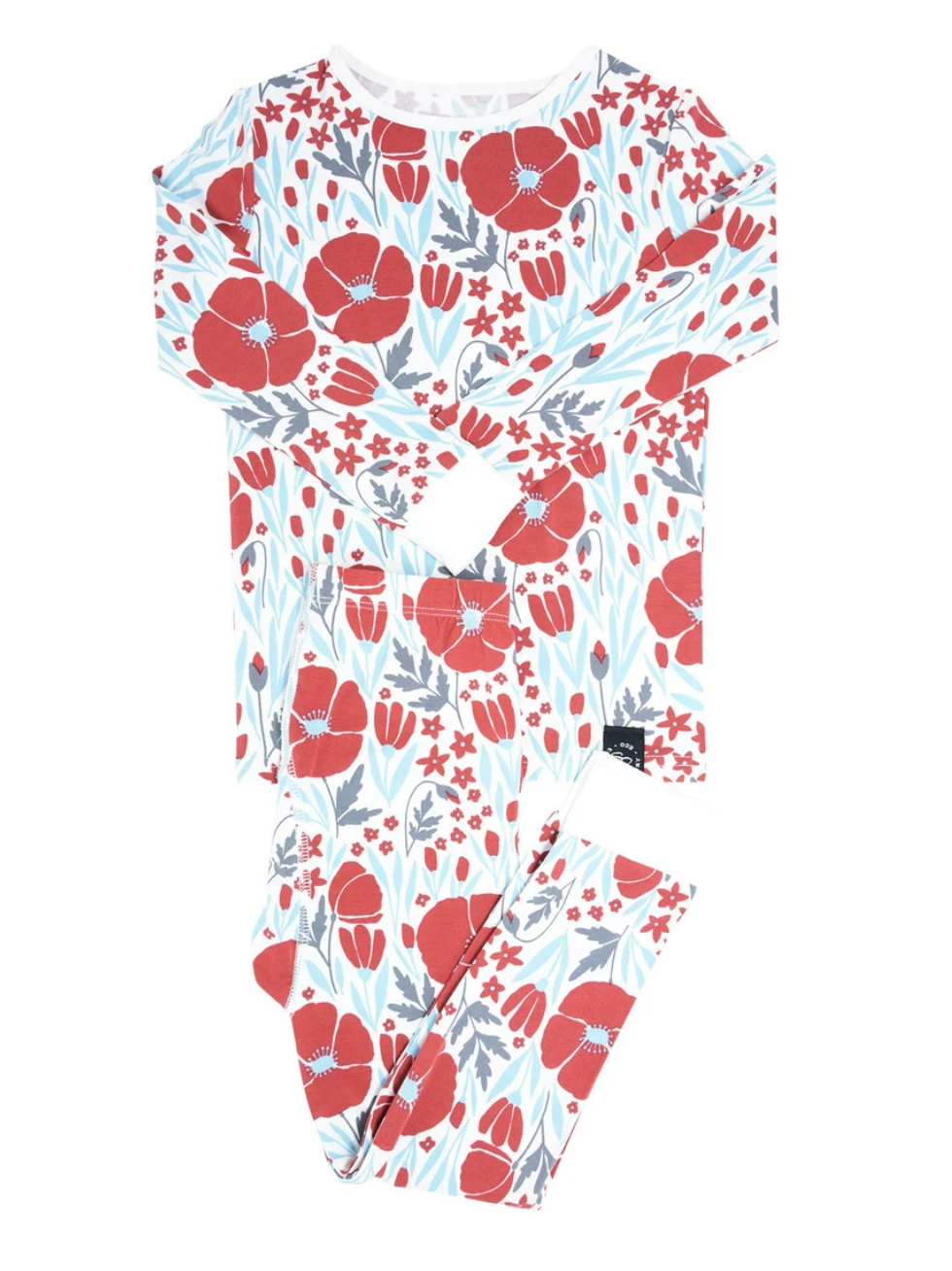 Red Poppy Kid Pj Set